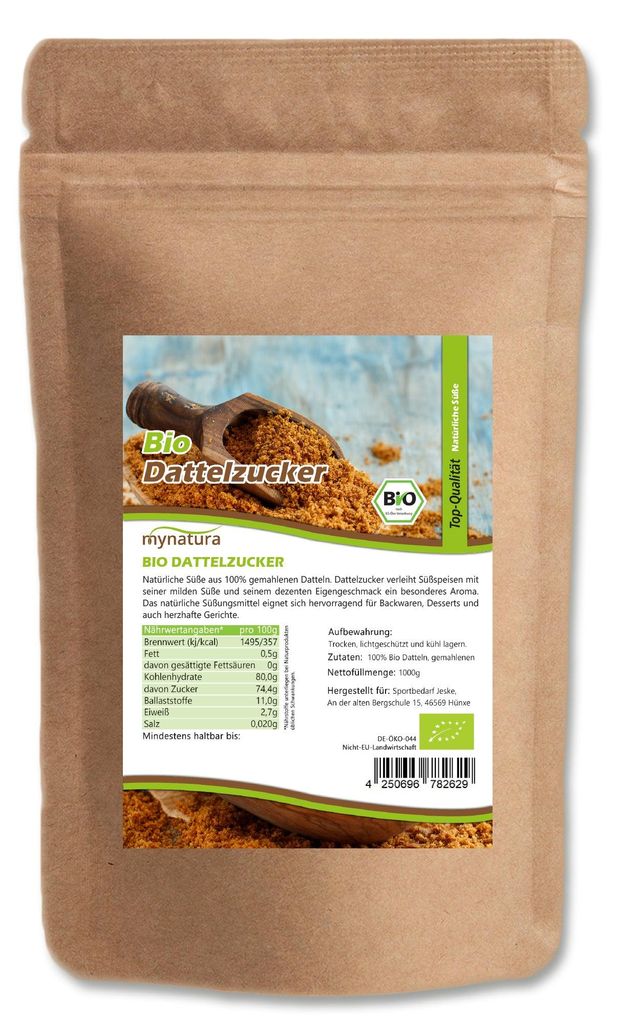 Mynatura  Dattelzucker – ab 1000g - 3 Beutel (3x1000g) Produktbild 