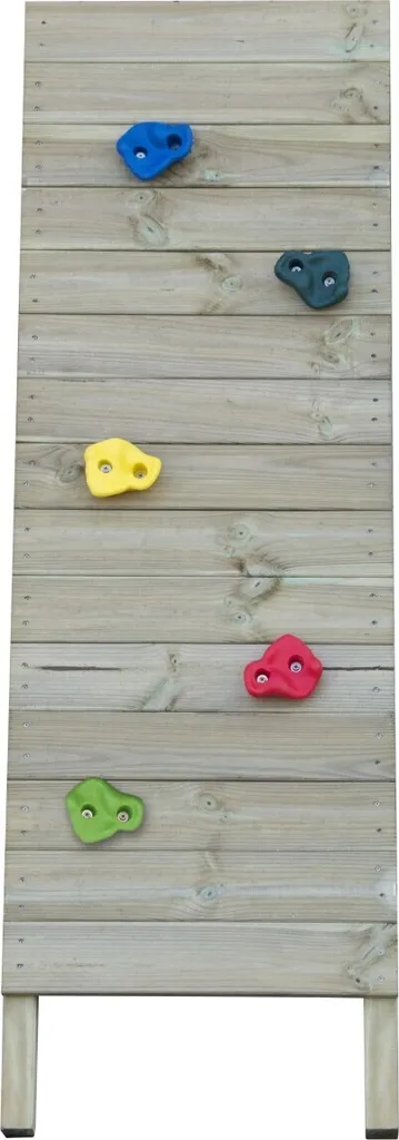 Mur d'escalade pour portique en bois 170x54 cm avec prises de grimpe