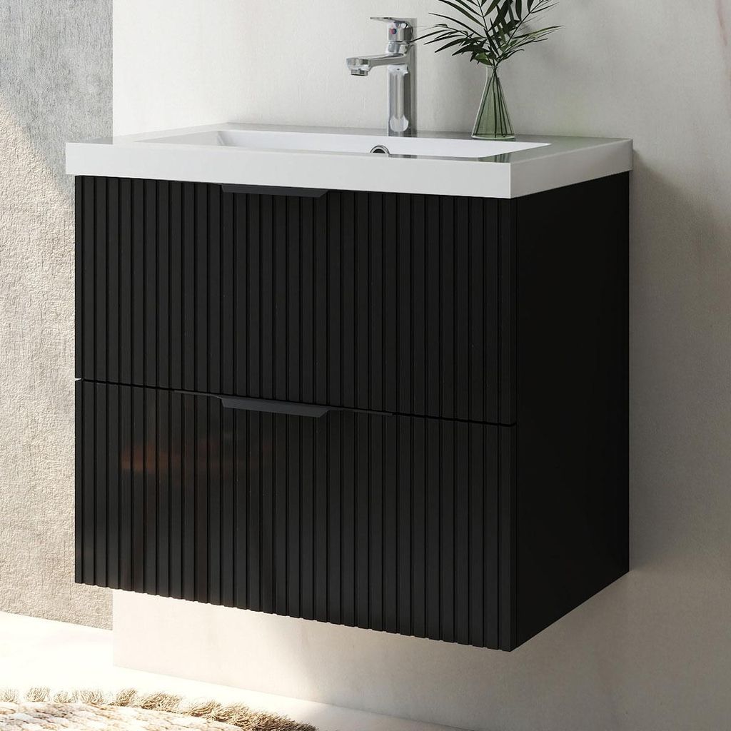 Waschtisch mit Unterschrank 60cm RIVA Badmöbel Set Produktbild 