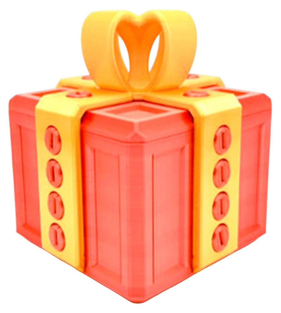 3D-gedruckte, nervige Geschenkbox mit Schrauben – Weihnachtspuzzle-Geschenkbox, Scherzartikel, Dekoration für Zuhause, Büro oder Schreibtisch, ...