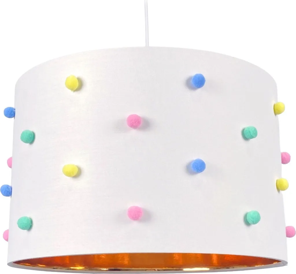 Lampe de lecture chambre enfant - Veilleuse à pompons pour nuit sereine