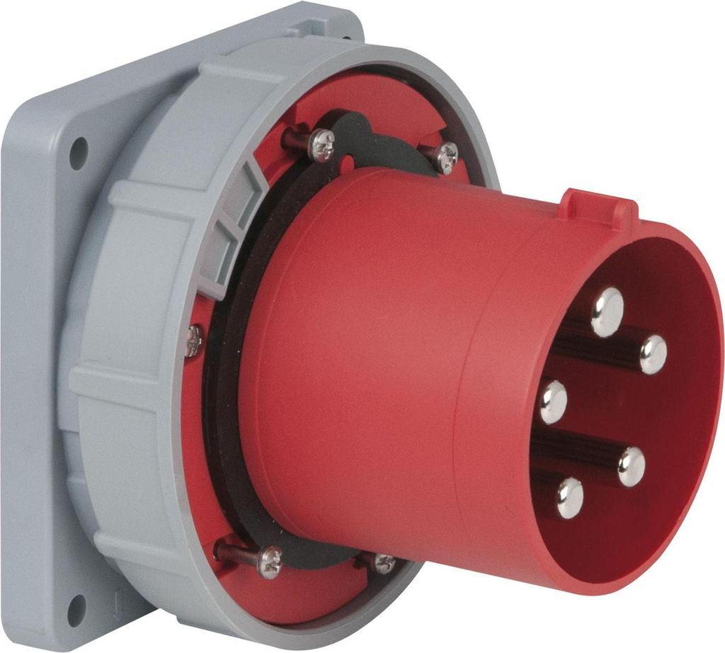 PCE CEE 125 A/400 V Presa a 5 poli maschio Rot - IP67 Immagine del prodotto 