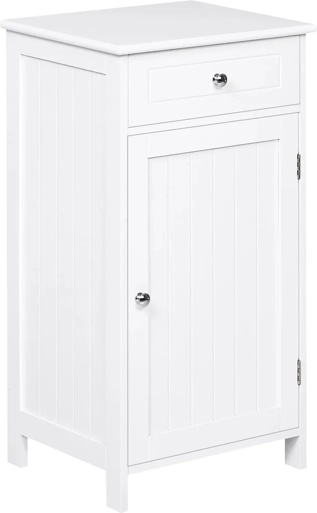 Commode de salle de bain compacte blanche pour optimiser l'espace