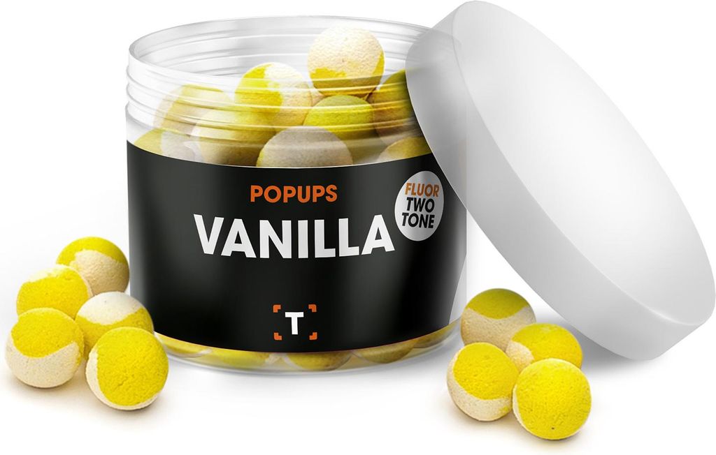 Vanille Pop-ups Wit/Gelb | Karpfen futter