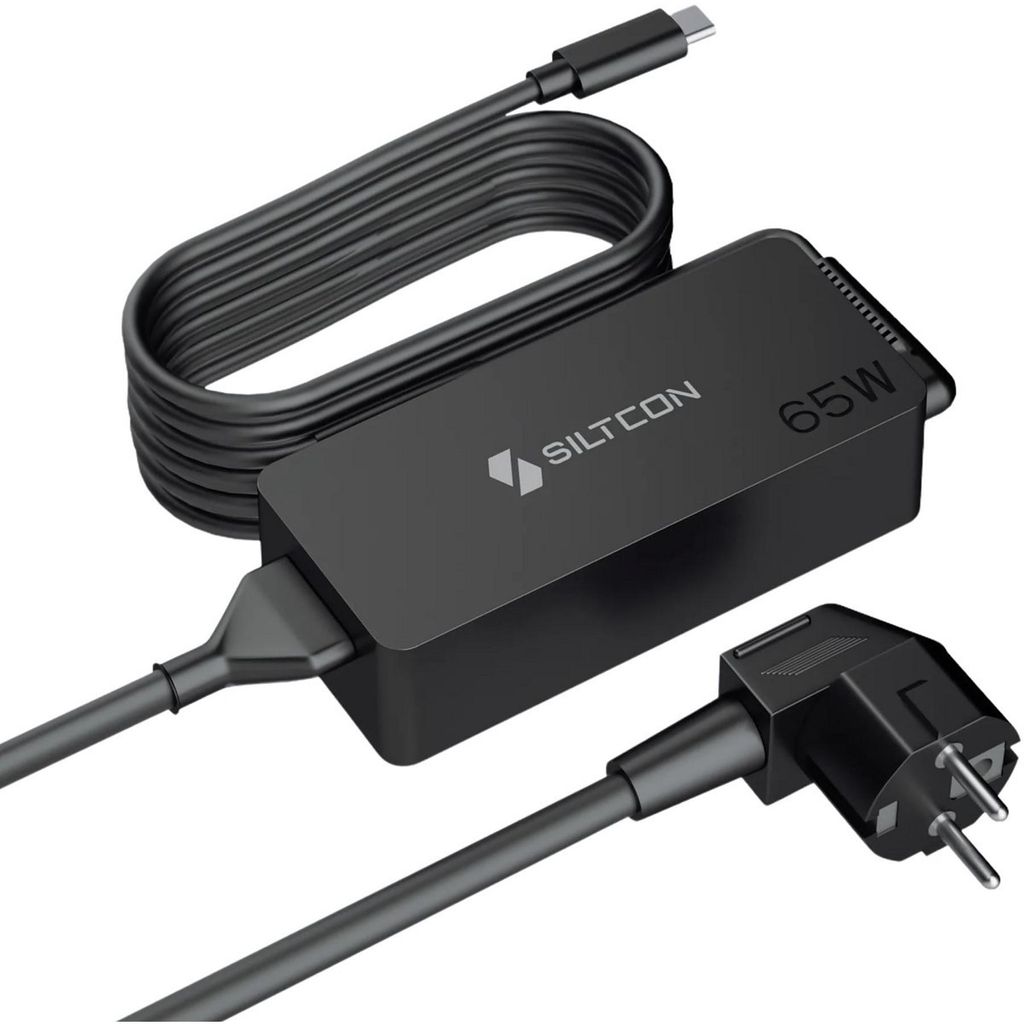 Siltcon® USB-C Laptop-Ladegerät 65W – Universal mit 3m Produktbild 