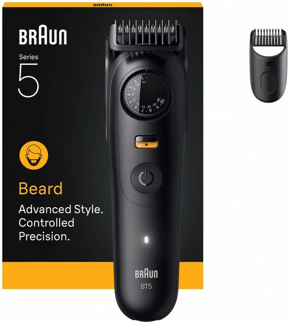 Tondeuse à Barbe Braun Series 5 BT5500 Rasoir Électrique Homme Haute Précision