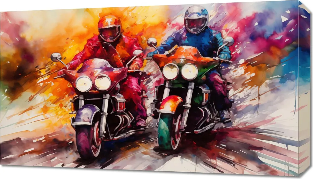 Quadro 70x40 cm Adrenalina e Arte