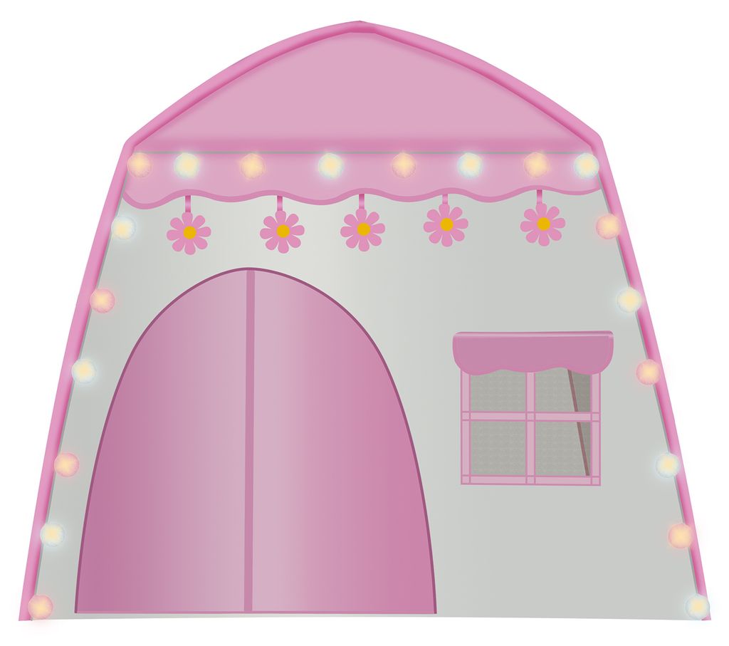 Kinderzelt Spielzelt Babyzelt Spielhaus Prinzessin Rosa Kids Tent MIT LED Light 