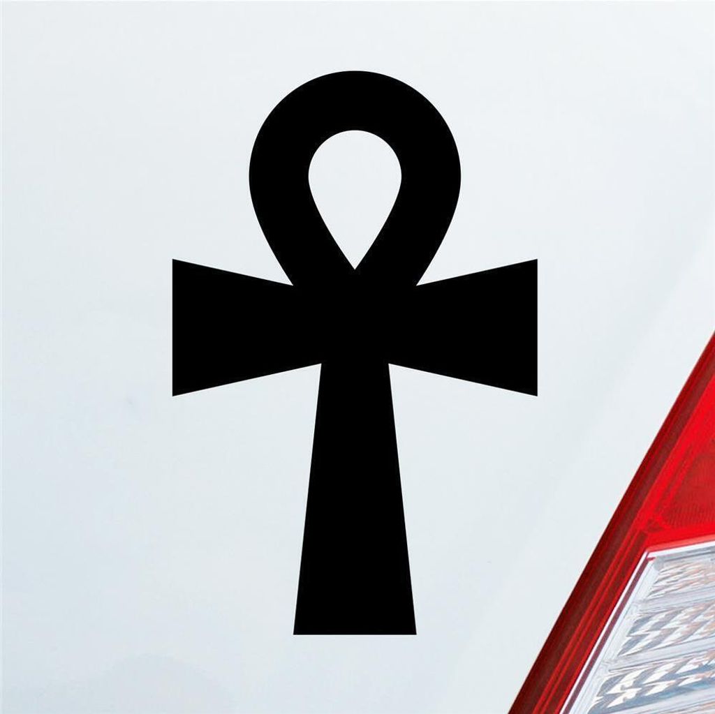 Auto Aufkleber Heilige Katze Holy Cat Ägypten Egypt Car 10x15 cm Schwarz Glanz Sticker Heckscheibenaufkleber