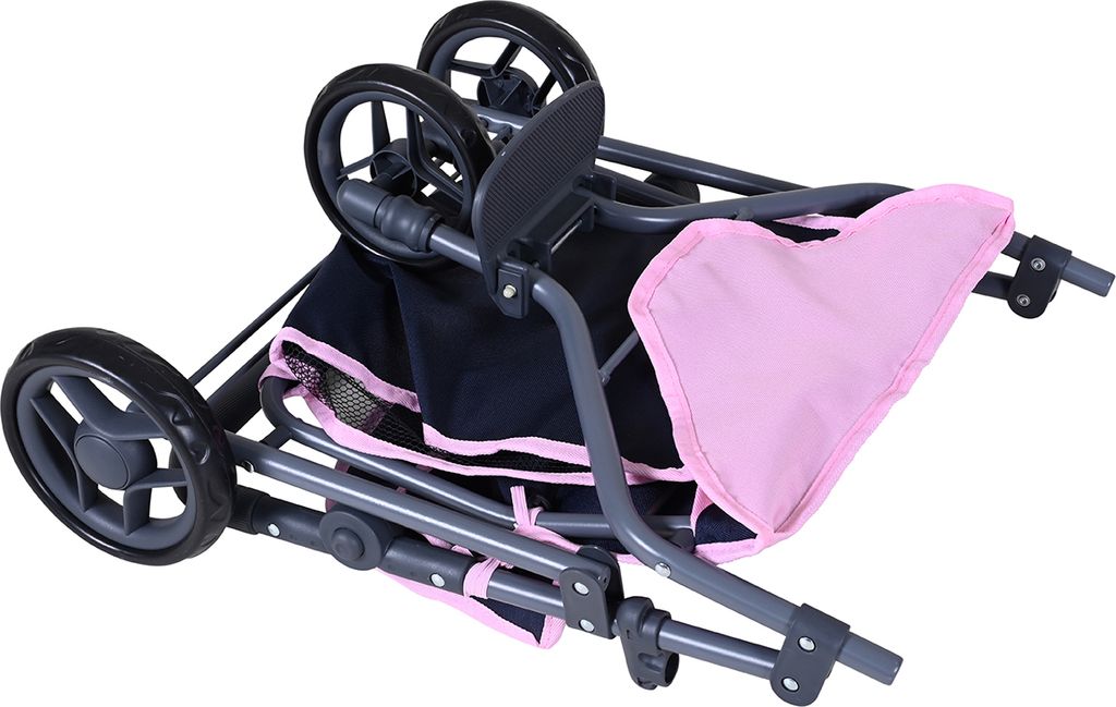 Zwillingspuppenwagen Duo jeans grey Produktbild 11