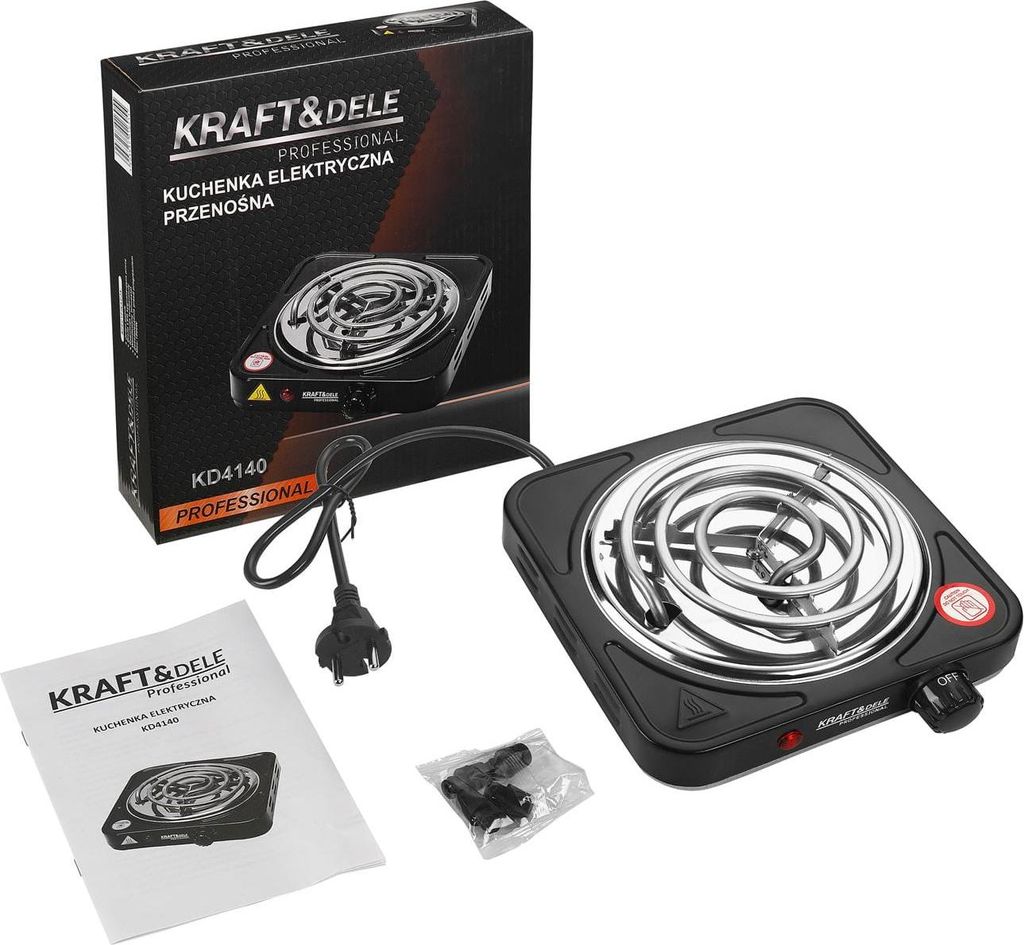 Kompakter Elektroherd 1500W KD4140 Mit Thermostat