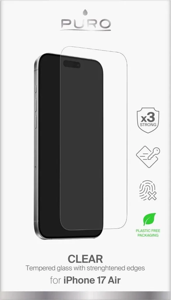 Proteggi iPhone 17 Air: Vetro Temperato Puro Standard Anti-Graffio - 2