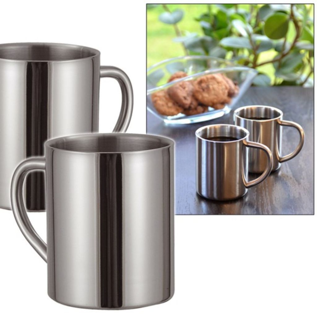 Edelstahl Trinkbecher Thermobecher Doppelwandig 2er Set