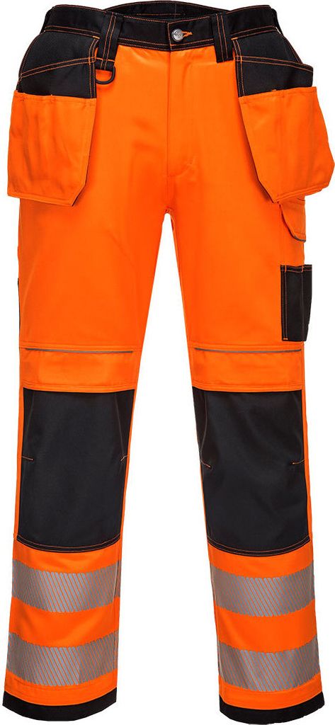 Portwest T501 PW3 Warnschutzhose Orange/Black Short Gr. 38