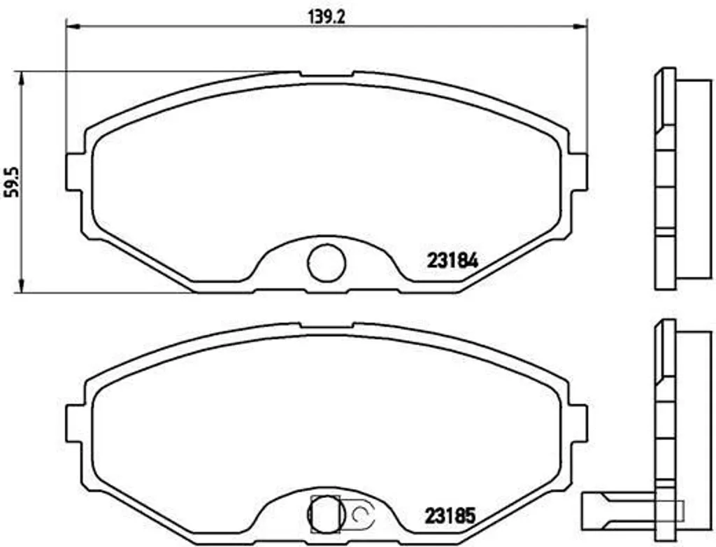 Plaquettes Brembo P 56 045 Silencieuses pour Maxima QX V 4106066U91