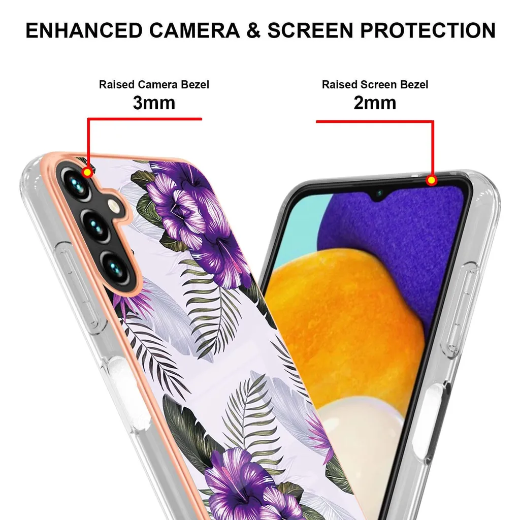 Cover Samsung A34 Viola Fantasia - Custodia Silicone TPU Antiurto Purple - 4