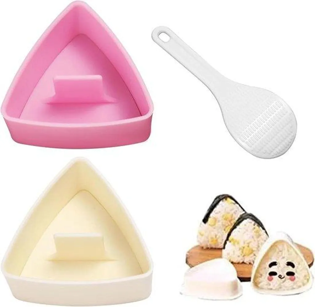 Presse à onigiri triangulaire lot de 2 grand modèle pour bento enfant