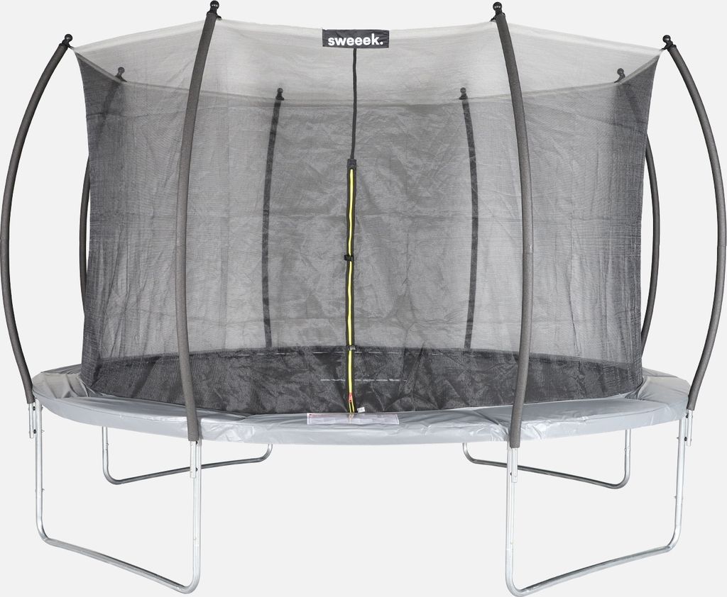 sweeek - Trampolin 370cm internes Sicherheitsnetz - Grau