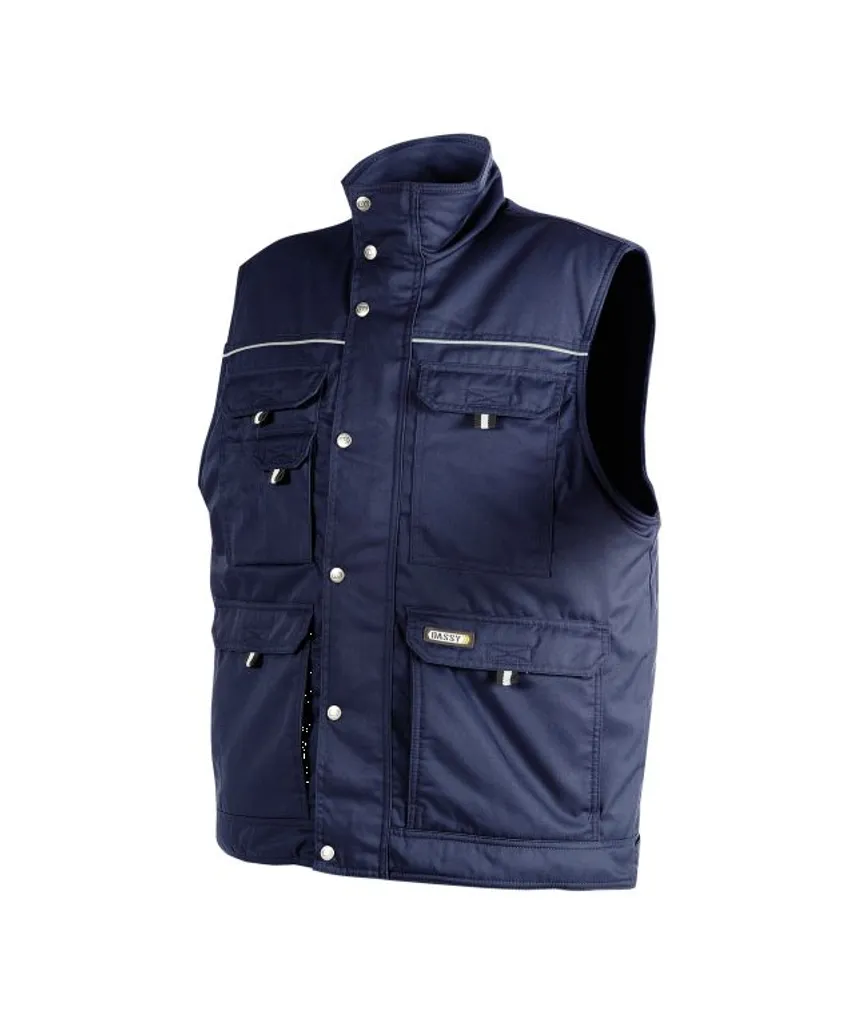 Gilet Homme Bleu Foncé 4XL - Idéal pour le Bureau et les Loisirs
