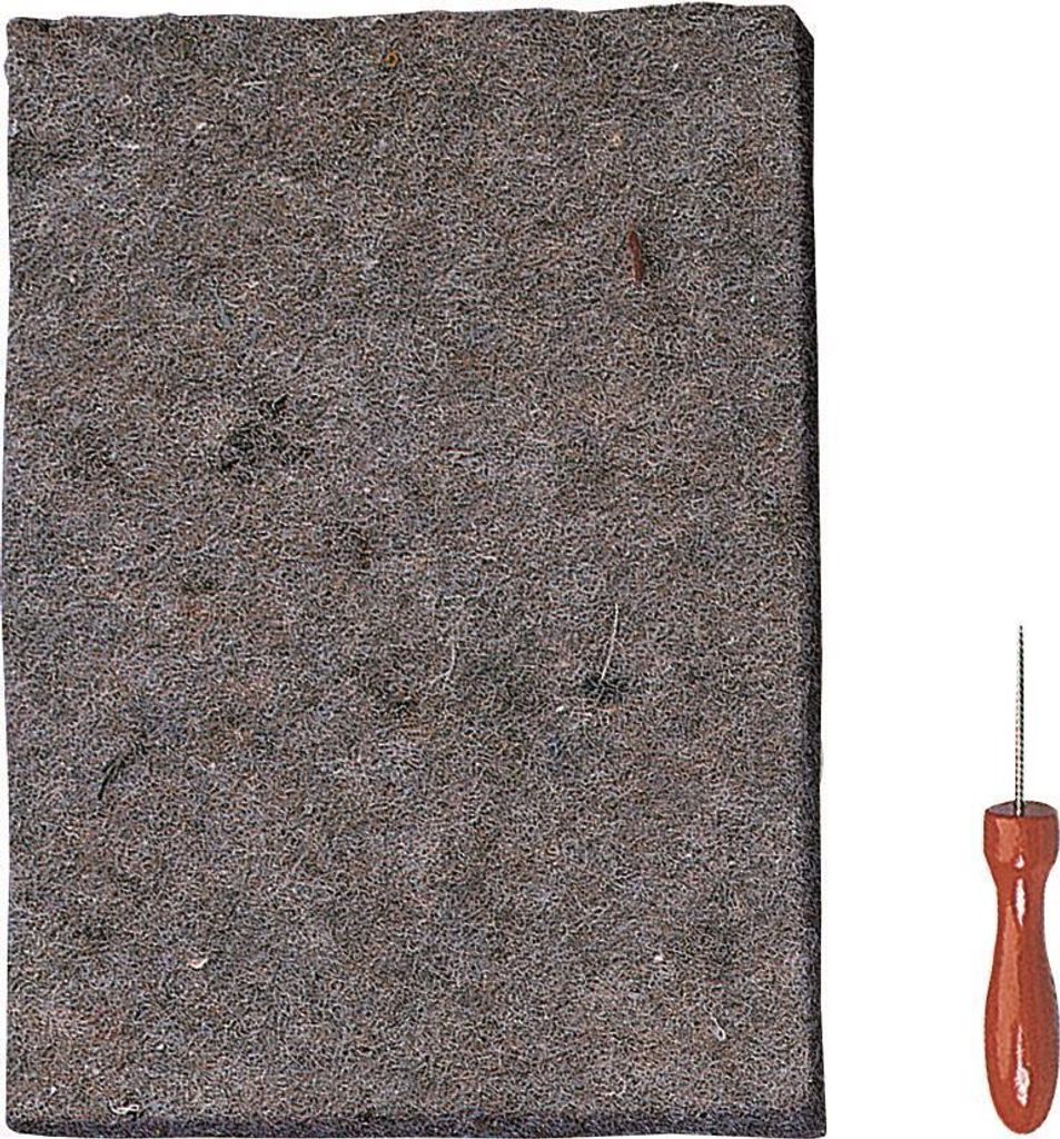 Kit De Piquet Knorr Prandell Pour Travaux De Perforation - Tapis De Sol 25x18cm épaisseur 7mm Avec Aiguille à Pousser
