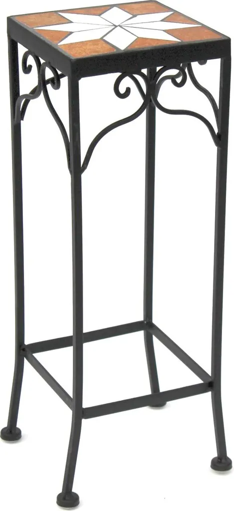 Table d'appoint Mosaïque et Porte-plantes Angulaire pour Décoration