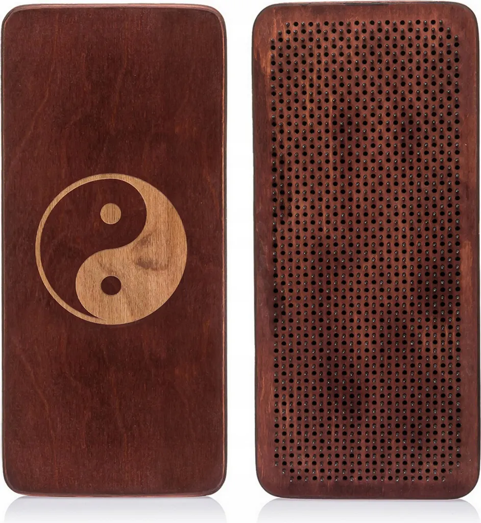 Planche de yoga Sadhu en bois avec clous 10 mm pour acupression Yin Yang