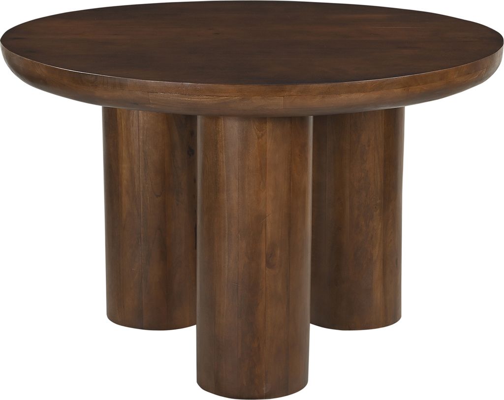 SIT Möbel Esstisch rund | Ø 120 cm | Mangoholz massiv braun | B 120 x T 120 x H 76 cm | 14720-30 | Serie RONDURA