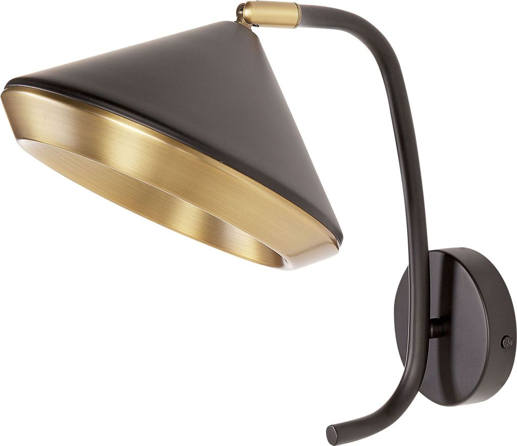 BELIANI Wandlampe Kupferfarben / Schwarz aus Eisen Industrial Style Modern Elegant für Wohnzimmer Schlafzimmer Flur