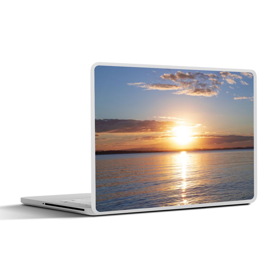 MuchoWow Laptop Aufkleber Sticker Cover Meer - Sonne - Farben 25x18 cm - Laptop-Deko