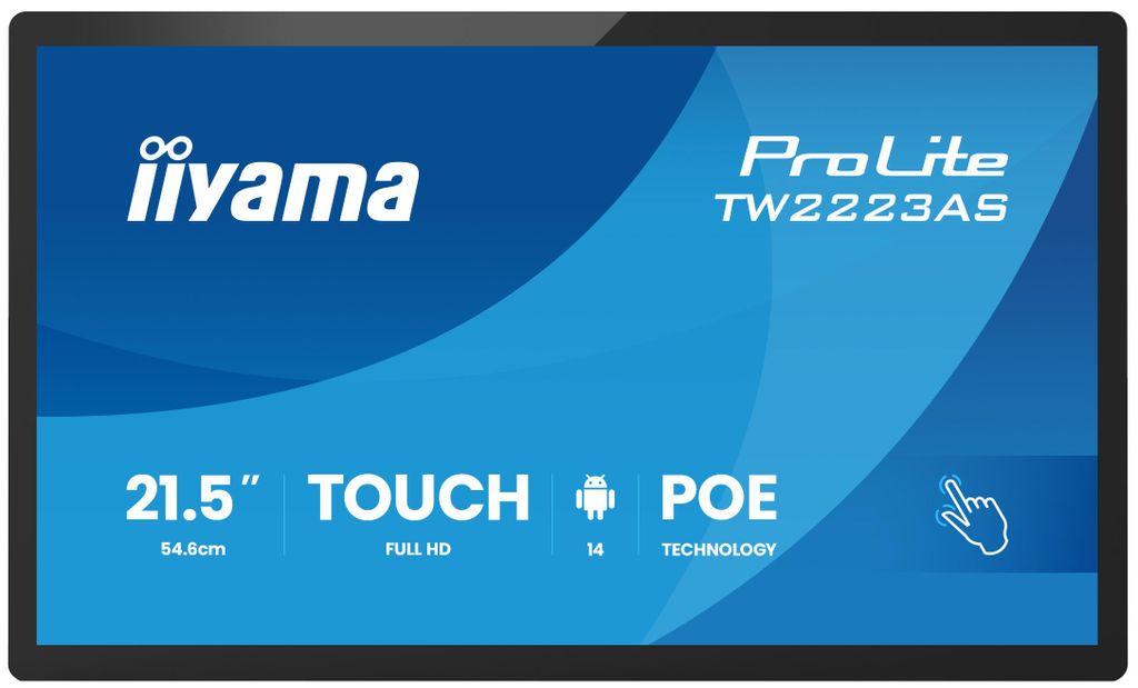 iiyama TW2223AS-B3P, Interaktiver Flachbildschirm, 54,6 cm Produktbild 