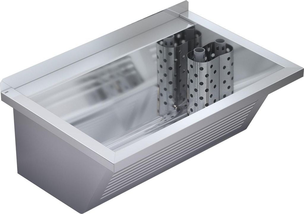 KWC AR lavabo, SIRIUS, acciaio cromato, 750x354x500 mm, Immagine del prodotto 