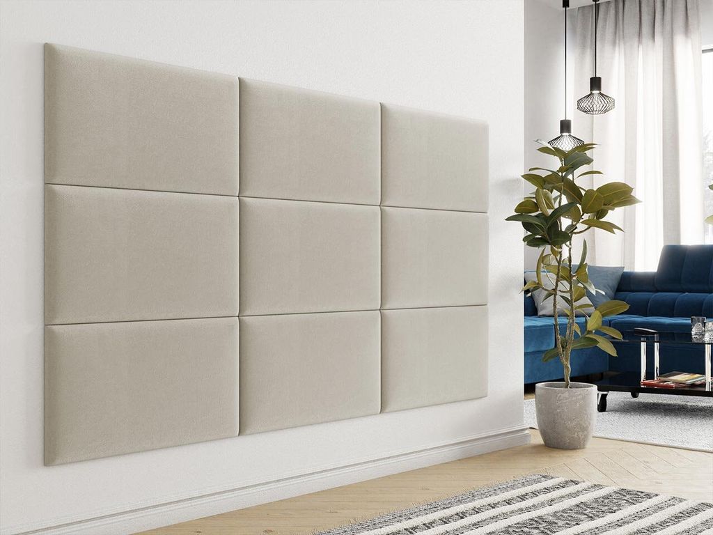 Panneau mural capitonné 70x40 PAG – beige Image du produit 