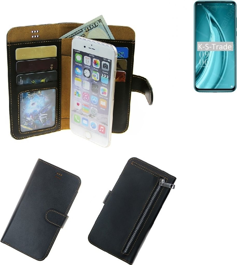K-S-Trade Schutz Hülle kompatibel mit Elephone PX Pro Klapphülle Case Phone cover Slim Handytasche Handy Hülle schwarz aus Kunstleder (1 Stk)