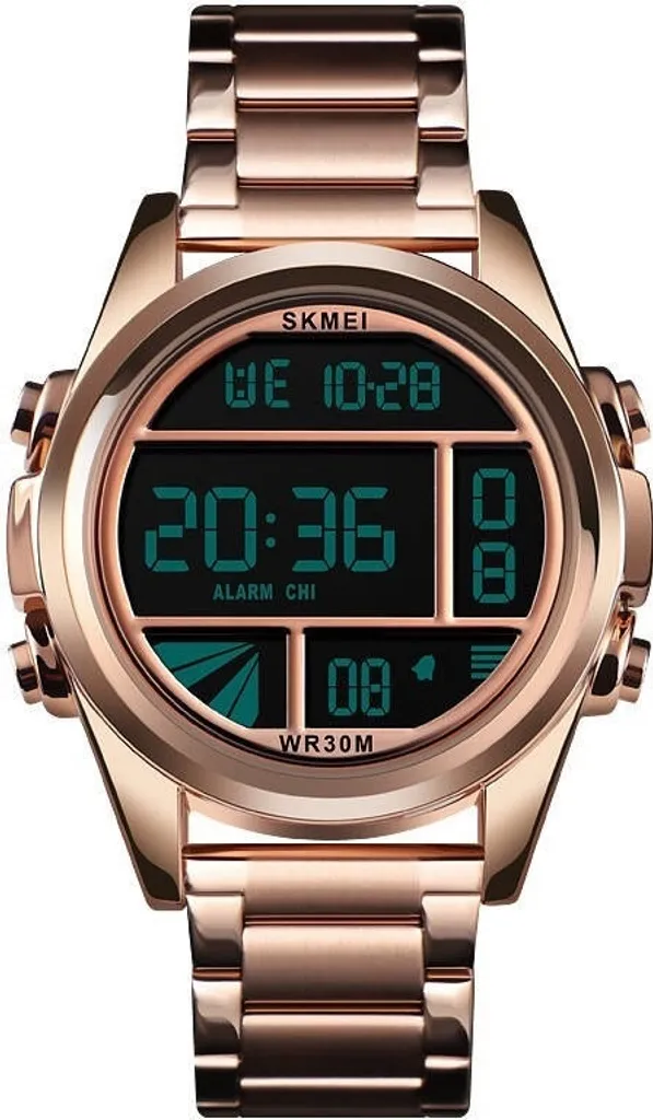 Montre SKMEI Melvin KP23804 - Élégance Homme en Or Rose et Acier