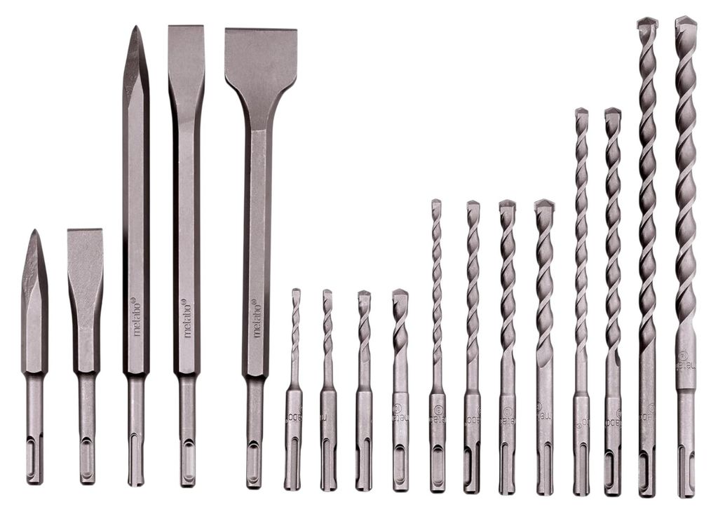 Metabo 628414000 Meissel-Set 17teilig 5 mm 6 8 10 12 14 m, Produktbild 
