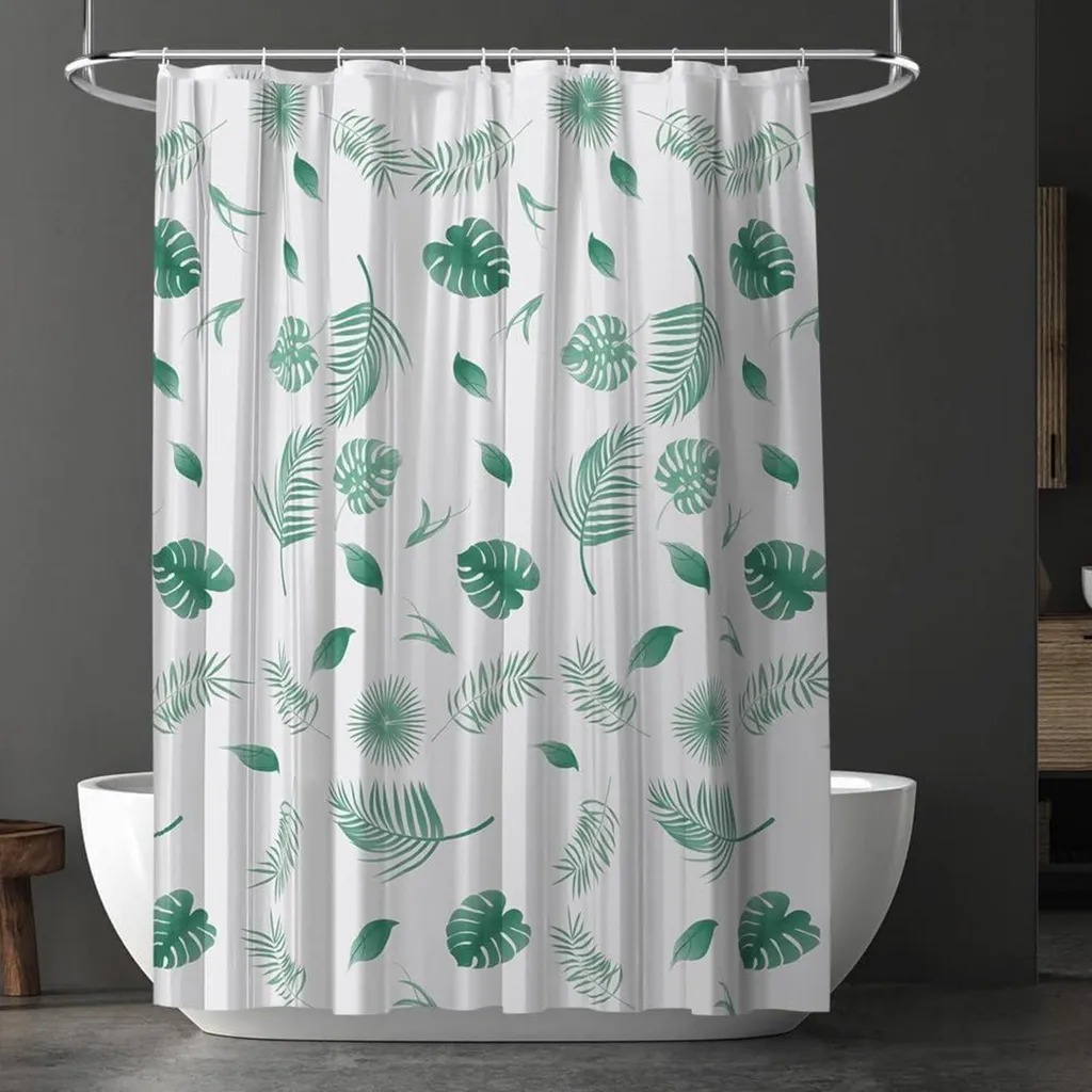 Tenda Bagno Design 180x180 PEVA Antimuffa Impermeabile + 12 Ganci