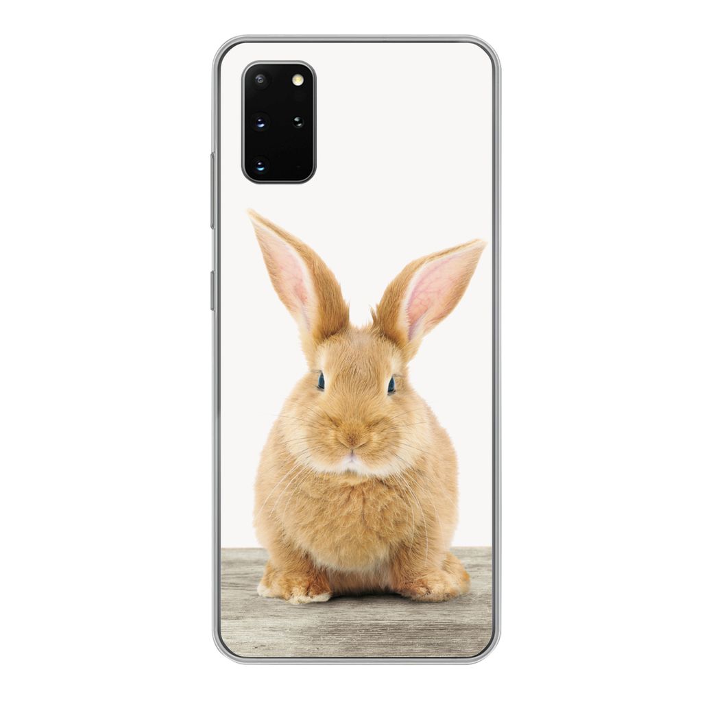 MuchoWow Handyhülle Schutzhülle Hülle für Samsung Galaxy S20 Plus Kaninchen - Babykaninchen - Tiere - Kinder - Mädchen - Jungen Silikon Soft...