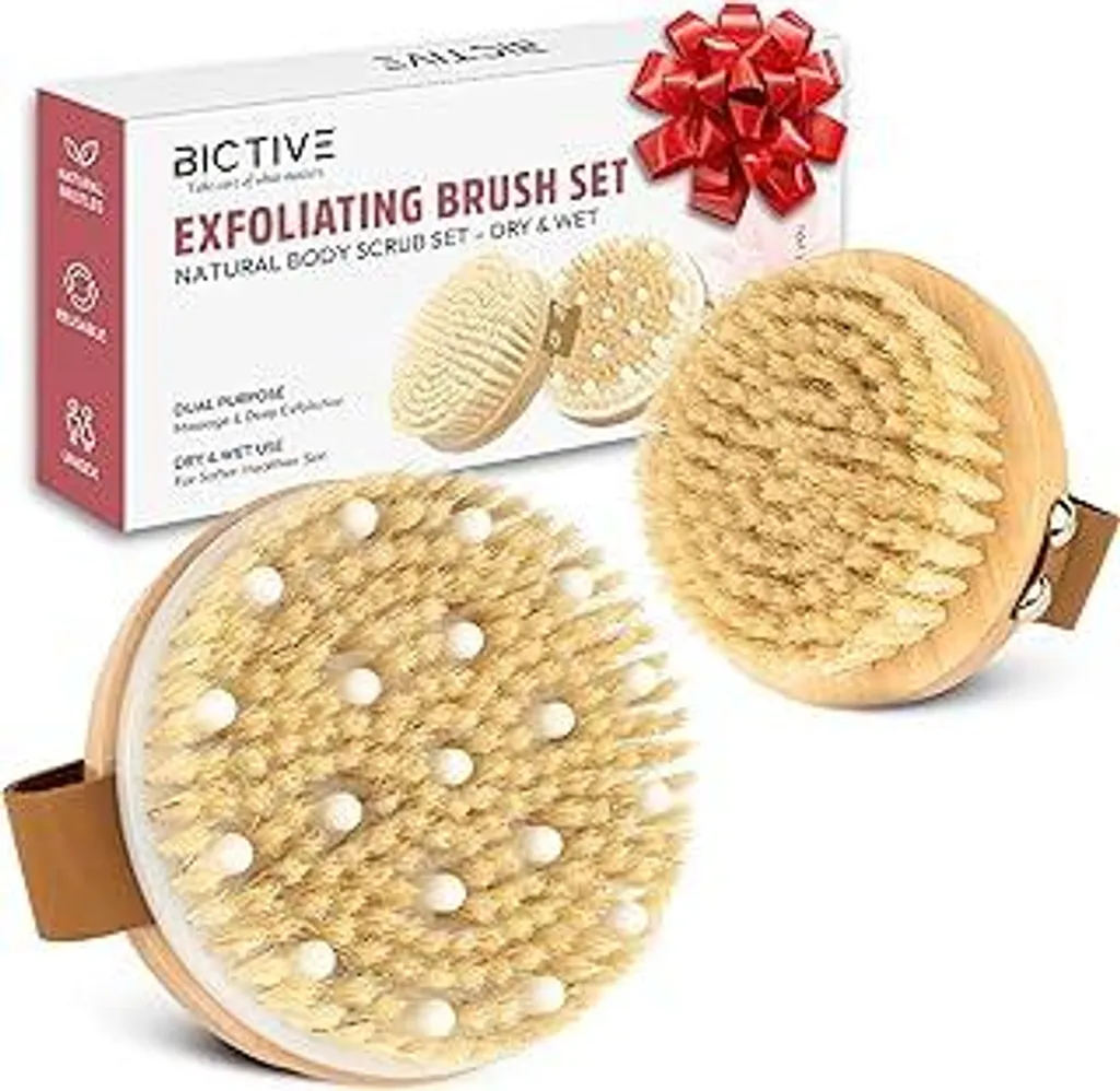 Kit BICTIVE Bio Spazzolatura a Secco: Setole Naturali Cinghiale