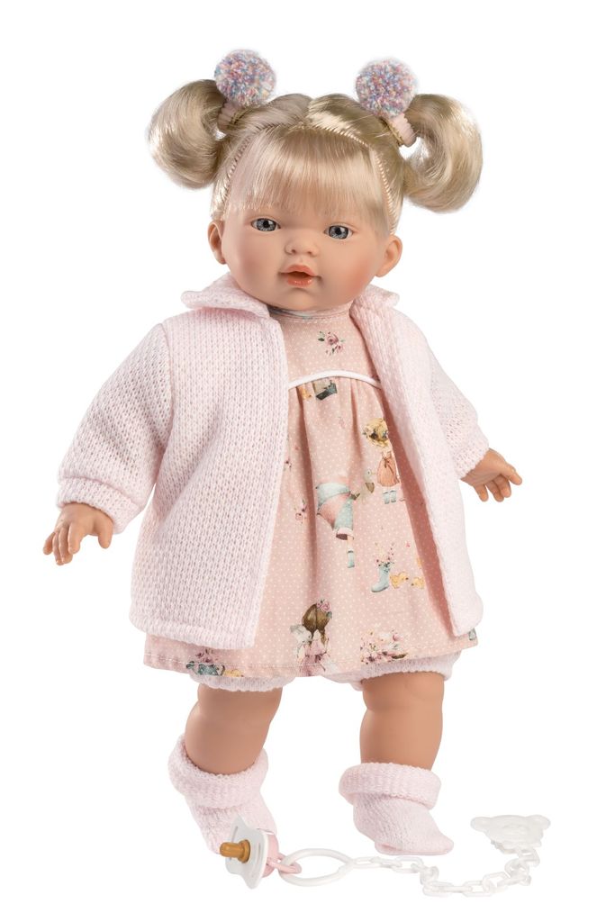 Llorens Bambola piangente Aitana Rosa con suono 33 cm Immagine del prodotto 