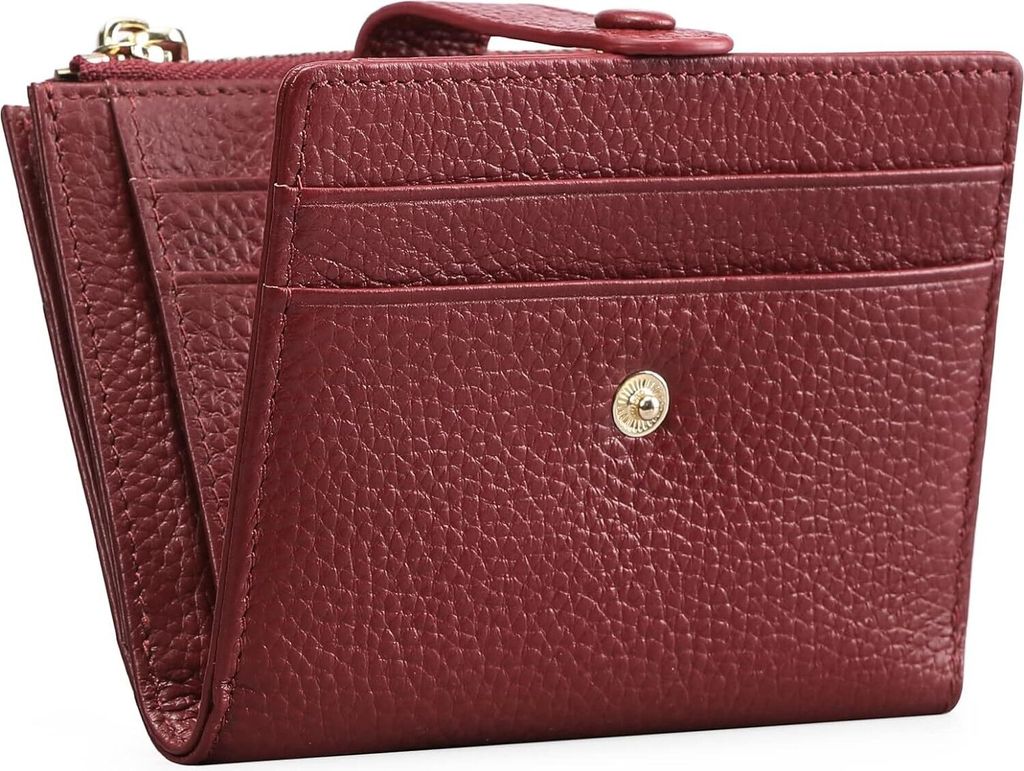 Damen aus Echt Leder mit RFID Schut Portemonnaie Geldbeutel Klein und im Kurzformat