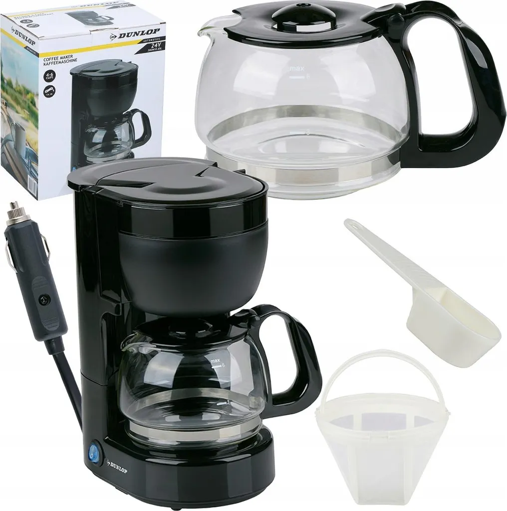 Machine à Café pour Poids Lourd 24 Volts Dunlop - 0.65L Grande Capacité