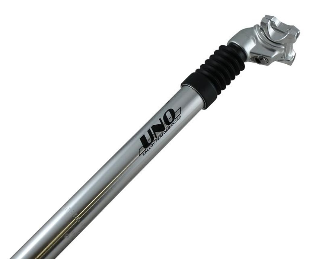 Eine gefederte Sattelstütze KL-252, Durchmesser 27,2 mm, Länge 350 mm, silberfarben