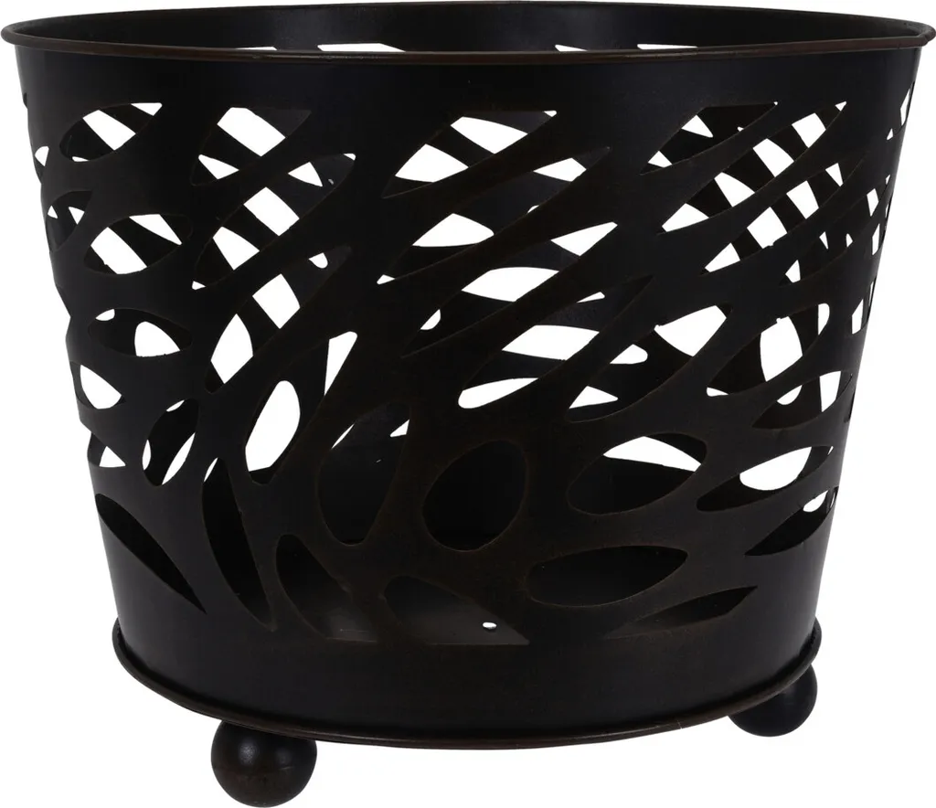 Cheminée extérieure Ambiance métal noir compacte et résistante