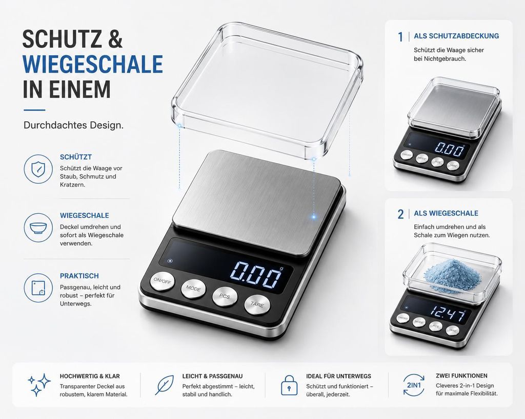 Joshs Feinwaage Digitale Taschenwaage MR1 - 100g X 0,01 G Feinwaage Goldwaage Cs06jl0vj