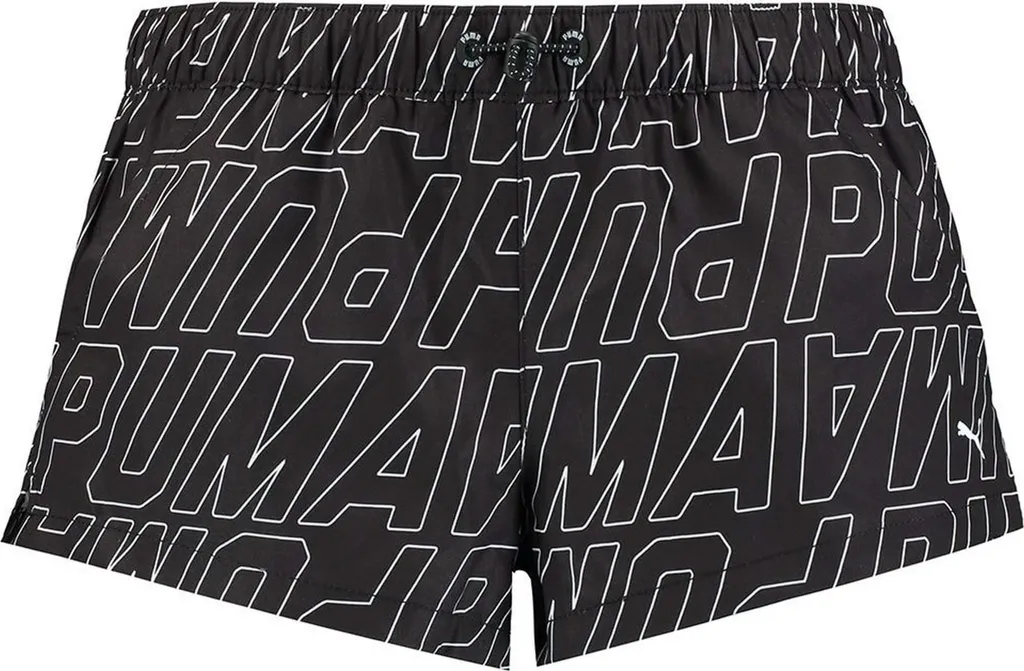 Short Puma Noir Respirant Taille XS avec Taille Élastique Ajustable