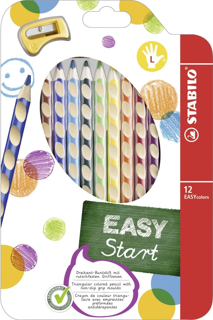 Matita colorata ergonomica per mancini - STABILO EASYcolors Immagine del prodotto 