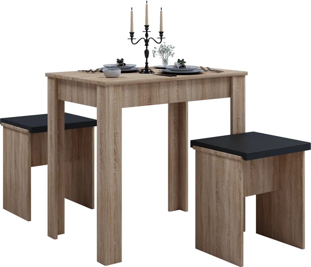Table à Manger Robuste Esal VCM en Bois - Design Moderne 80x50 cm