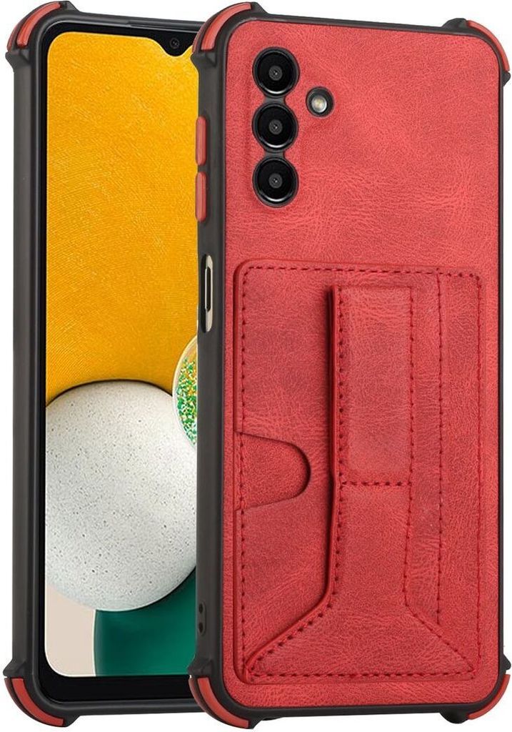 König Design Hülle kompatibel mit Samsung Galaxy A13 5G Kunststoff Soft Handyhülle - Handy Case Rot