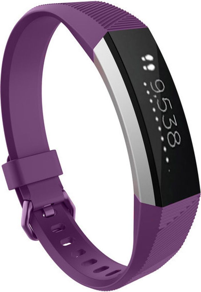 Strap-it Fitbit Alta / Alta HR Silikonarmband (Lila) - Große: S/M