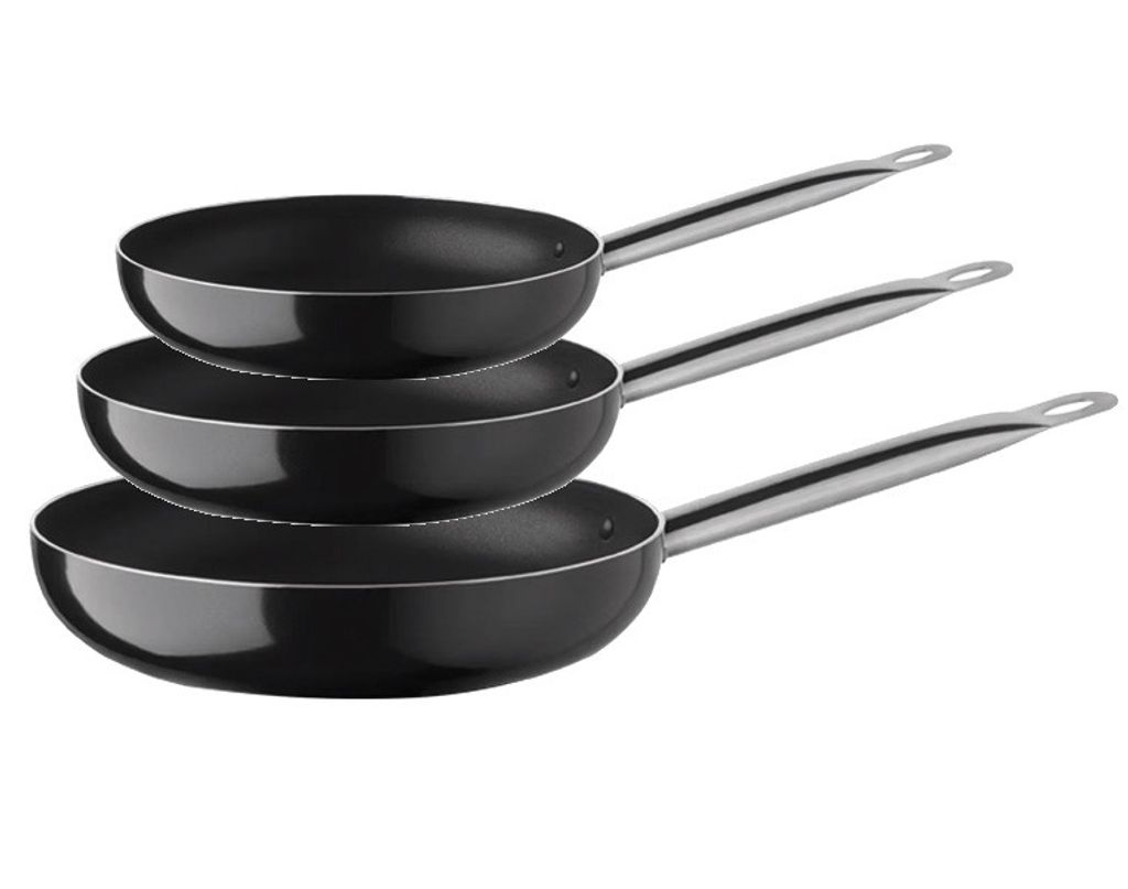 Gustav Voss Ø 24+28+32 cm Bratpfanne Brapfannen-Set PIRÄUS
